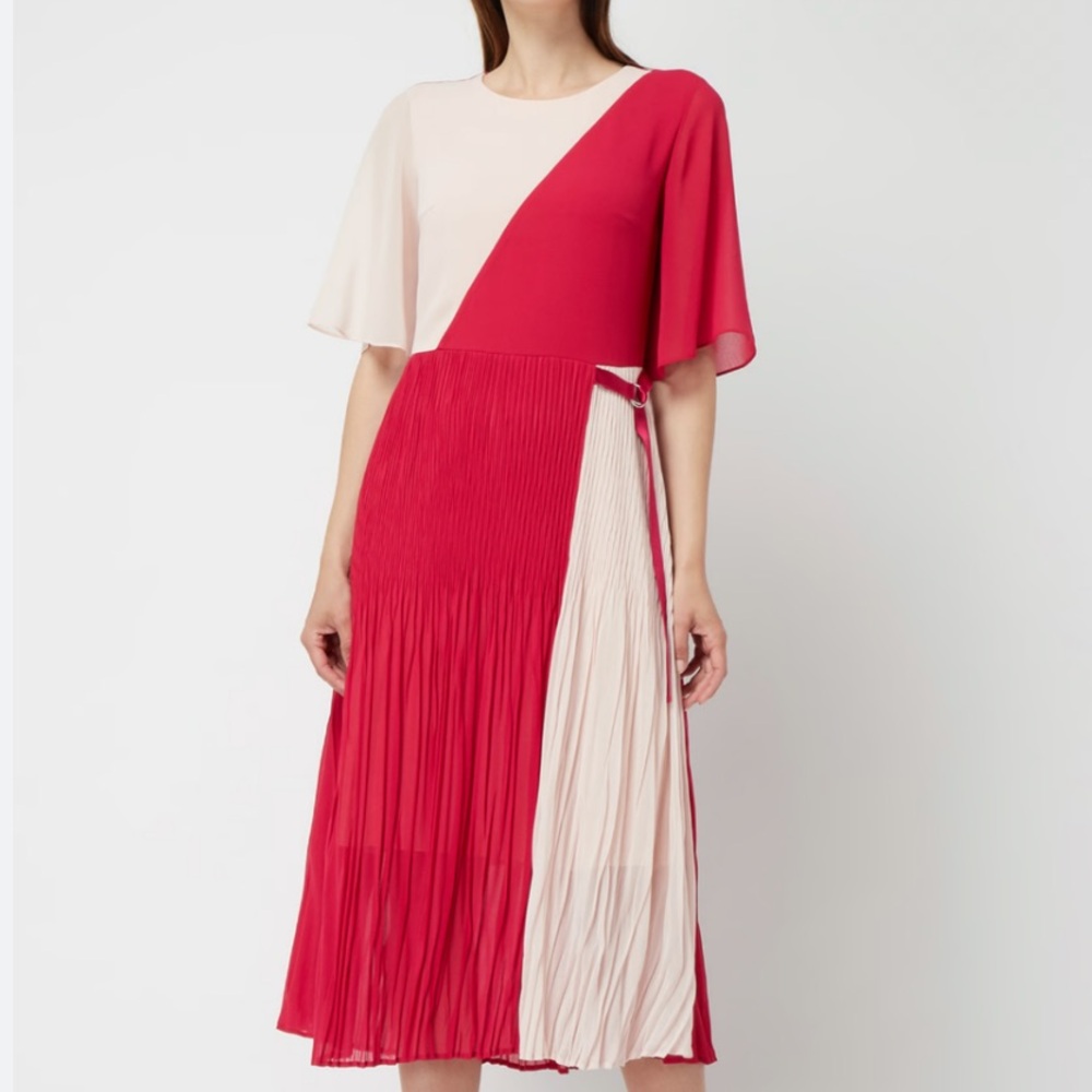 Hugo boss pleated dress